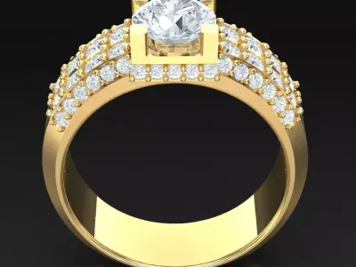 Luxury Men Rings Designs 6MR069 3D print model