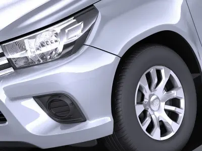 Toyota Hilux Single Cab 2017 VRAY 3D model