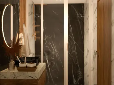 small bathroom 3D model