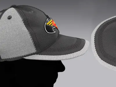 SuperBat Cap 3D model