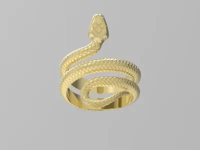 SNAKE RING 3D print model