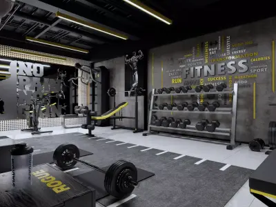 Gym Modern Design 3D model