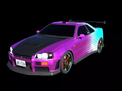 Skyline R34 3D model