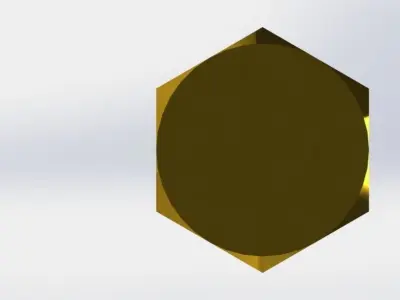 M10x45MM Hex Bolt Free 3D model