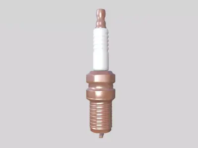 Spark Plug New Low-poly 3D model