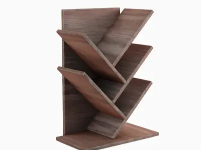 Small Bookshelf 03 Low-poly 3D model