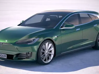 Tesla Model S Shooting Brake 2019 3D model