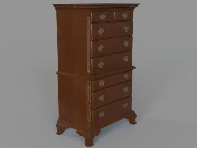 Antique Dresser 3D model