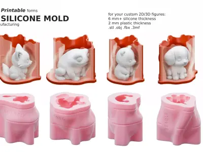 3D Printable Mold Collection