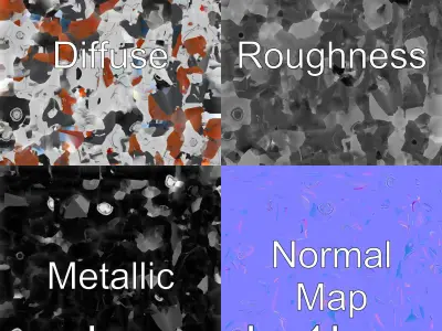 Percheron Horse Elegant Movement Model Low-poly 3D model