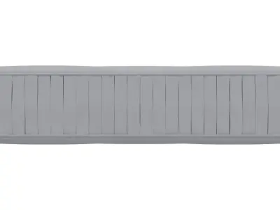 White Rhombus Mattress 3D model