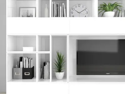 Tv stand Low-poly 3D model