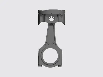 Piston and Connecting Rod Free 3D print model