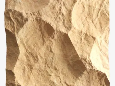 242-RockPanel sandstone wall texture 3D model