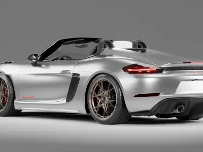 porsche 718 spyder rs Low-poly 3D model