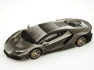 Generic Supercar v16 Low-poly 3D model