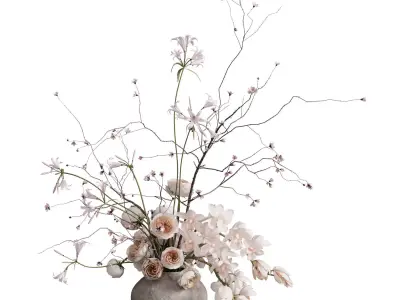 Flower In Vase 100 3D model