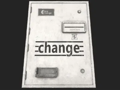 Change Machine PBR Low-poly 3D model