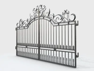 Ornate Decorative Gate 1 3D model