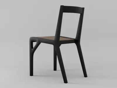 Alpha Chair Low-poly 3D model