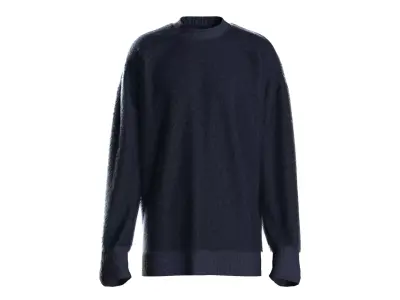 Male knit long sleeve 3D model