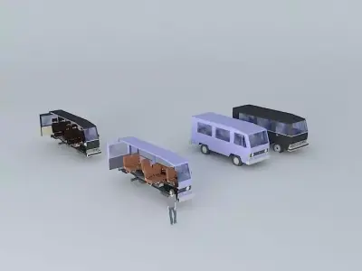 Fictional Eastern Europe car evolution Free 3D model
