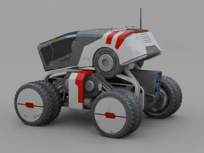 sci-fi truck  3D model