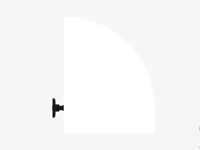 Shower Head - Luxury - Pin - All Directional - Round Low-poly 3D model