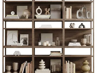 Collection Wooden Shelves Decorative