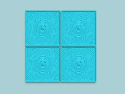 Wall Panel A17 Ornament - Interior Design Decoration 3D print model