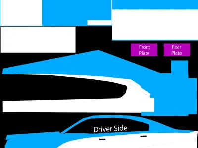 2018 Dodge Charger fully scripted Low-poly 3D model