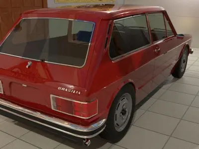 Volkswagen Brasilia 70s Type 321 3D model
