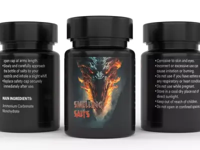 Bath Salt Bottle Free 3D model