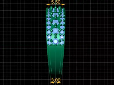 Luxury Emerald Multi-Stone Band Ring  3D Printable Jewelry 3D print model