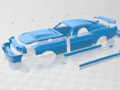 Mustang Shelby GT500 Eleanor 1967 - Body Car STL Model 3D print model