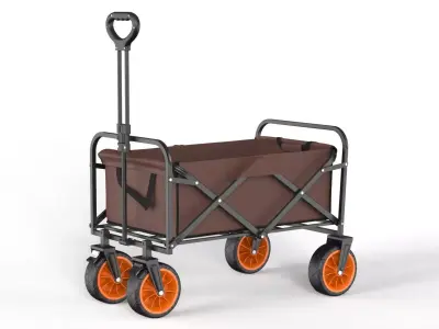 Foldable Garden Wagon Cart 3D model