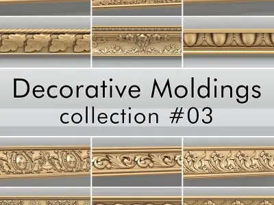 Decorative Moldings collection 03 3D model