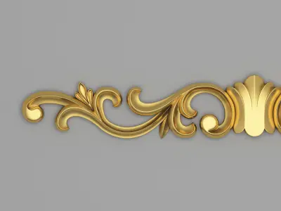 Classic Carved 006 3D model