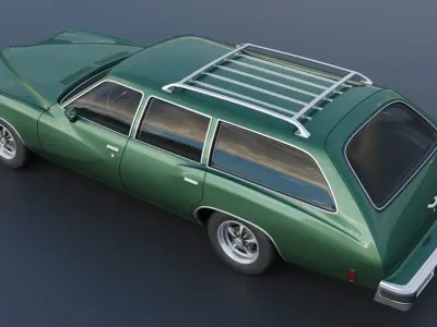 Pontiac LeMans Safari Wagon 1973 3D print model
