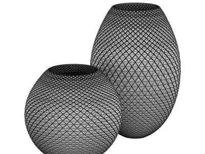 set of parametric vases 3D model