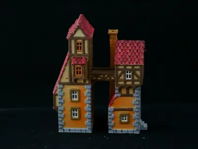 Medieval House 39 3D print model 3D model