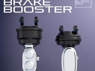 MUSCLE CAR POWER BRAKE BOOSTER 1-24TH 3D print model