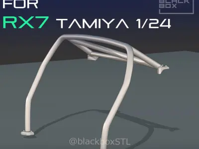 ROLLCAGE FOR RX7 TAMIYA 1-24 MODELKIT 3D print model