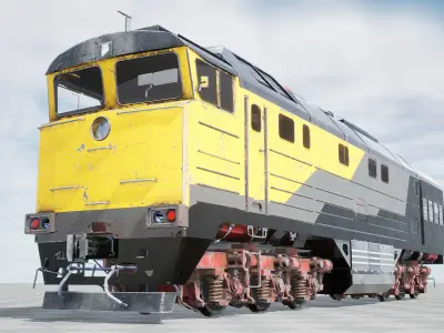 ZBL Train v1 - Unreal Engine Project Low-poly 3D model