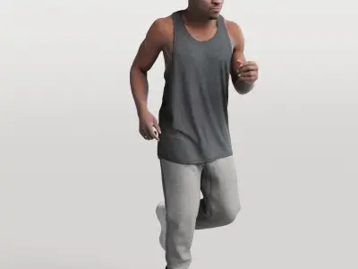 Humano Running Man 0801 3D model