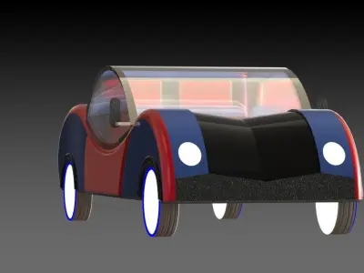 Sci-Fi Car 3D model