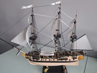 Frigate Model a Hobby and Unique Interior Decoration 3D print model