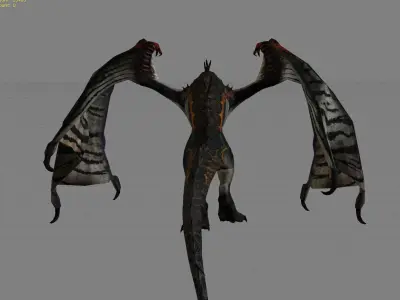 Dragon Fantasy Animal  Low-poly 3D model