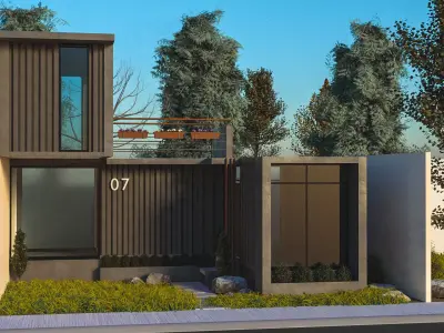 Container Home Free 3D model