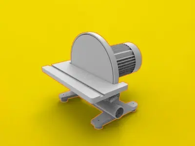 plate grinding machine 3D print model